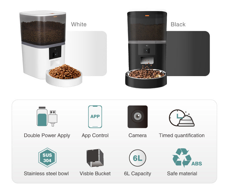 Pet feeder HD night vision camera close-up