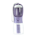 Pet travel bottle 300ml water 100g food capacity